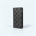 Louis Vuitton Brazza Long Wallet Monogram Eclipse, 16 Card Slots & Coin Pocket Embossed BLack 62665
