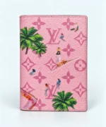 Louis Vuitton Monogram Surfin’ Passport Cover – Pink M26795