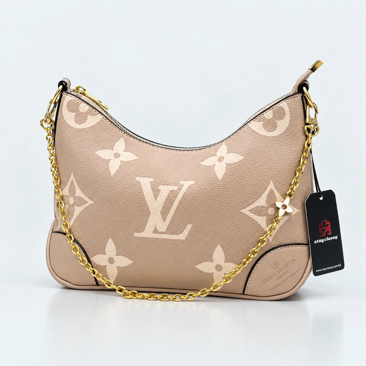 ChatGPT Image Sep 23, 2026, 01_02_39 PM Louis Vuitton Boulogne PM 8802 Dove Gray – Monogram Empreinte Leather - Image 1