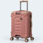 IT Brand Premium Hard Shell Trolley Luggage with TSA Lock & 360° Spinner Wheels Pink