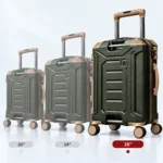 IT Brand Premium Hard Shell Trolley Luggage with TSA Lock & 360° Spinner Wheels Green - Image 4