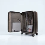 Smart Polo Premium Grey Hard Shell Luggage Trolley Bag with TSA Lock 91882 - Image 4