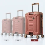 IT Brand Premium Hard Shell Trolley Luggage with TSA Lock & 360° Spinner Wheels Pink - Image 4