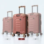 IT Brand Premium Hard Shell Trolley Luggage with TSA Lock & 360° Spinner Wheels Pink - Image 3